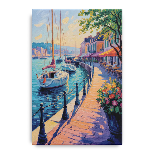 Old Port Waterfront - Canvas Wall Art