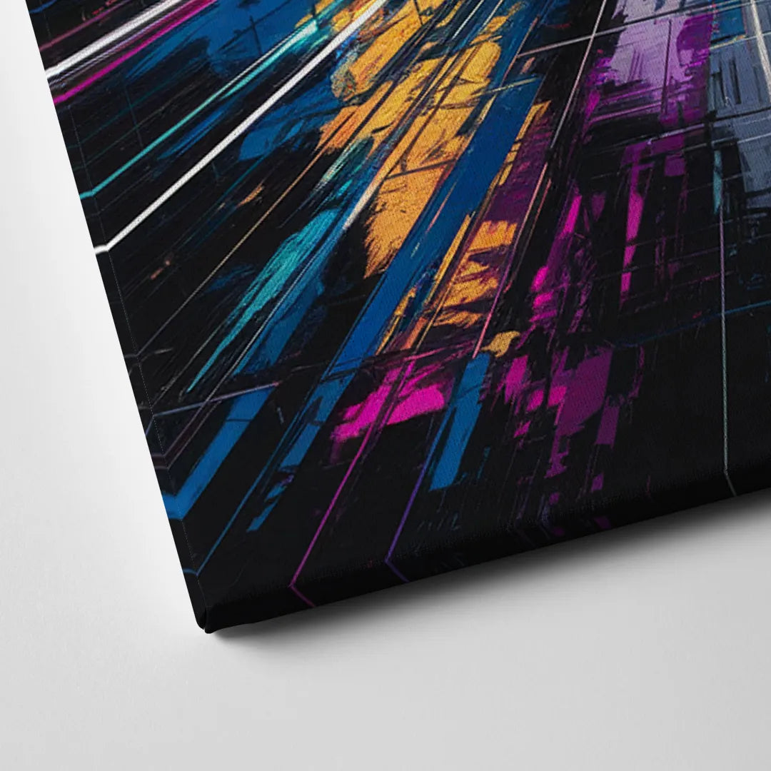 Norfolk Neon District Vibes Canvas Close Up