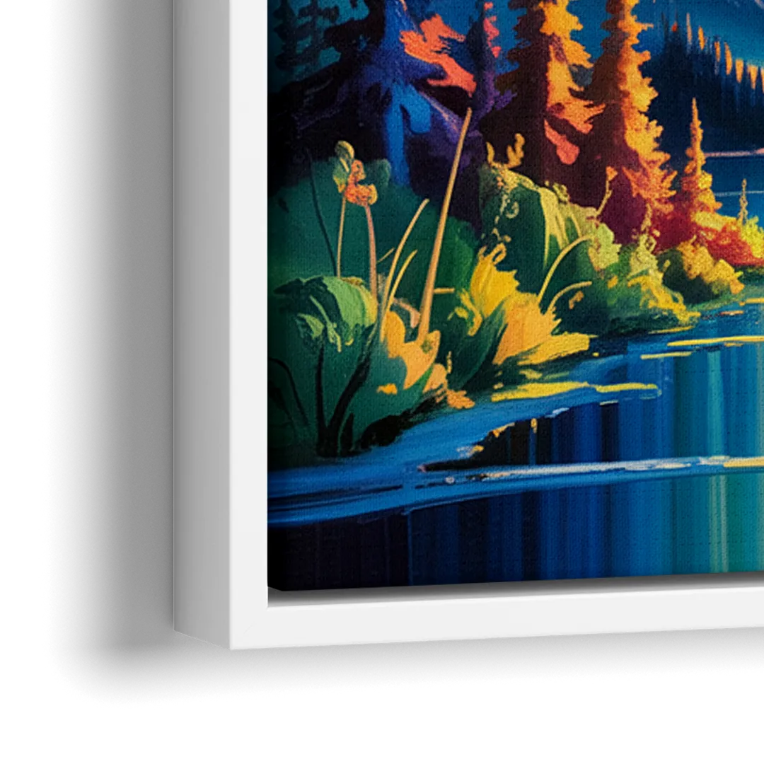 Jasper Starry Sky - Close-Up White Frame Canvas