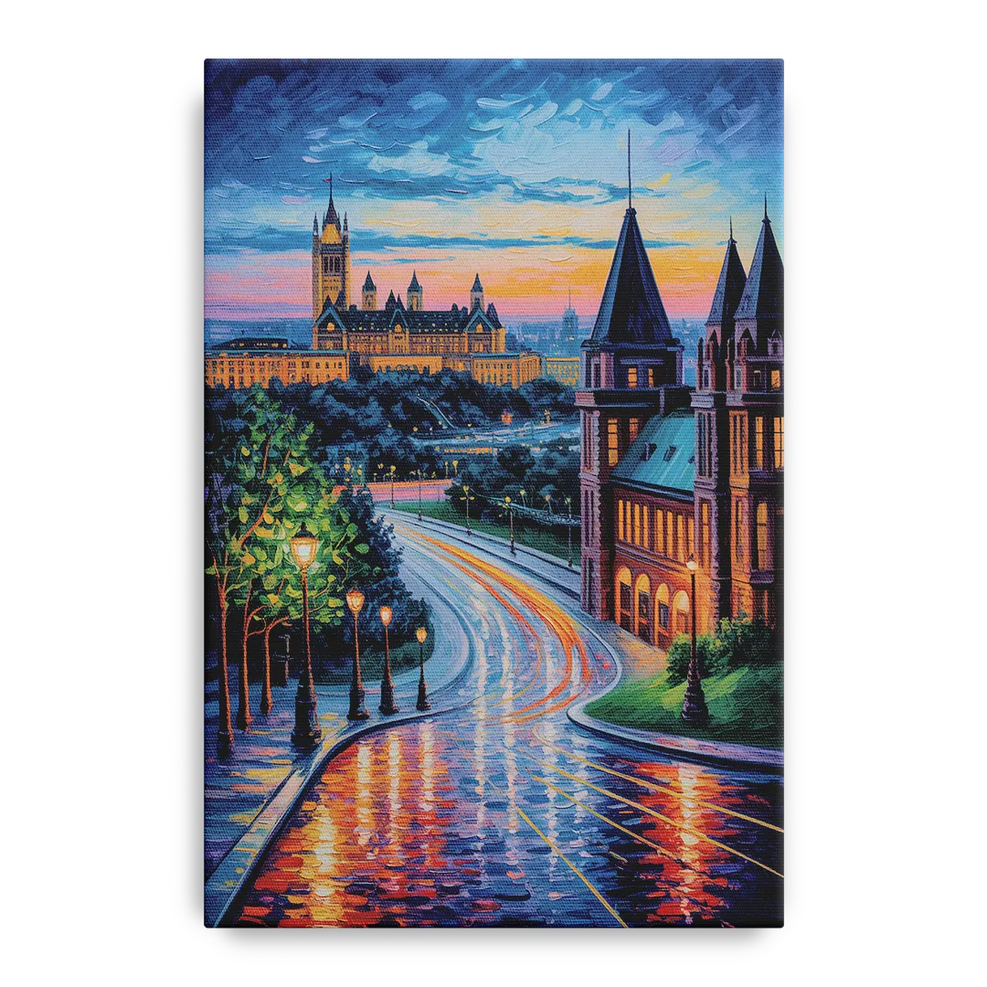 Parliament Hill Twilight - Canvas Wall Art