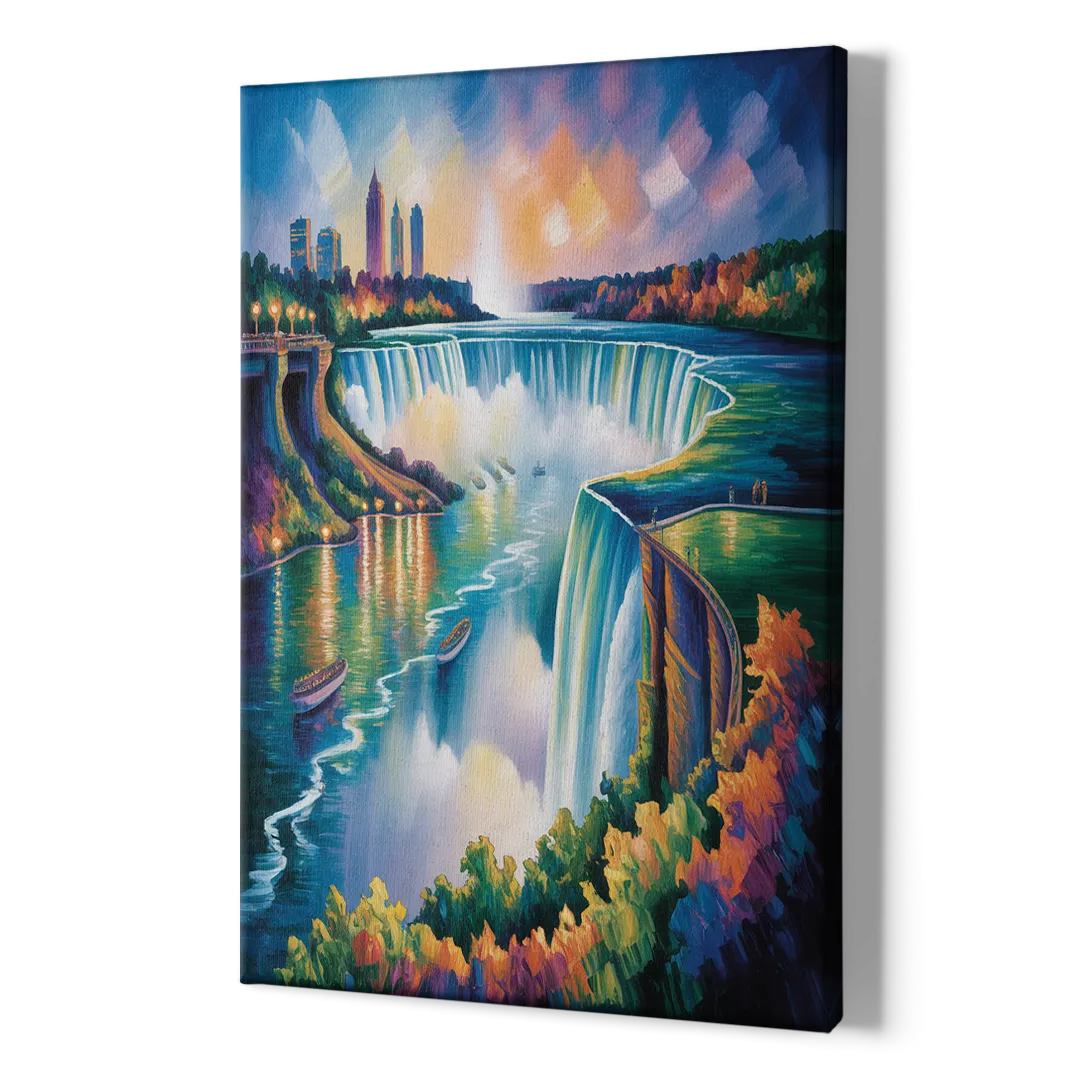 Niagara Falls Tunnel View - Canvas Print Art Sides