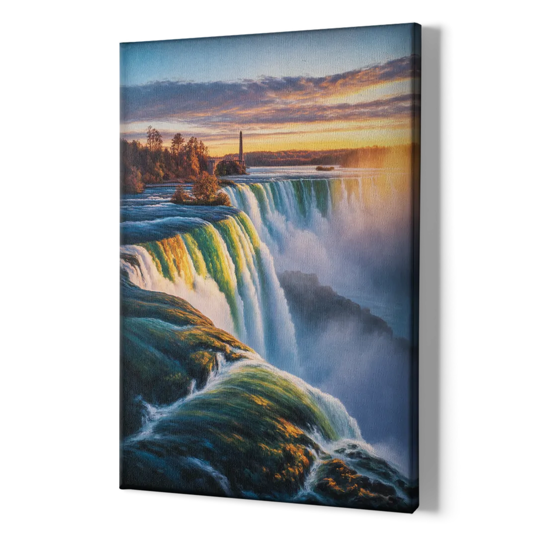 Horseshoe Falls Sunrise - Canvas Print Art Sides