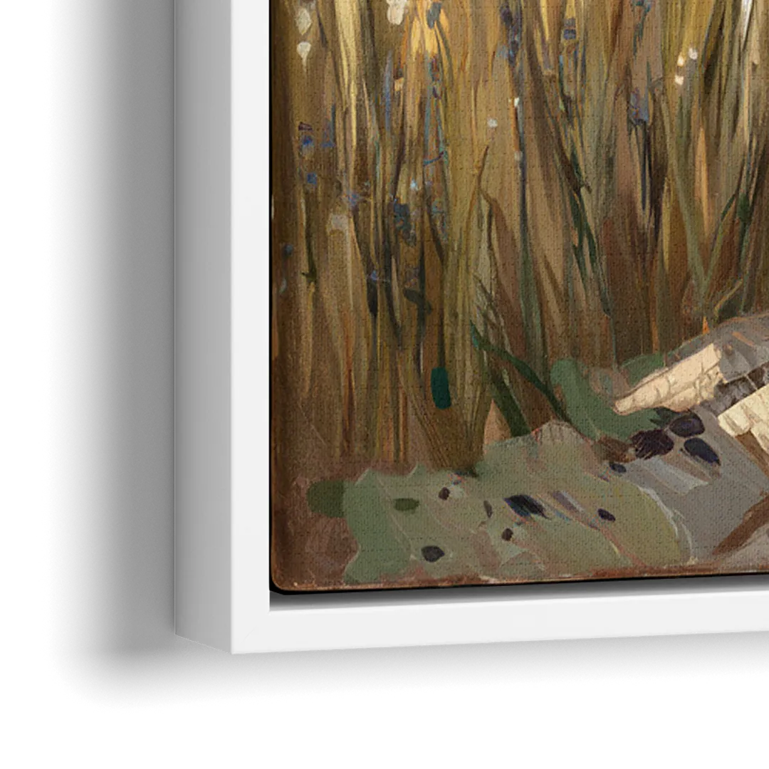 Burlington Rustic Charm - Close-Up White Frame Canvas