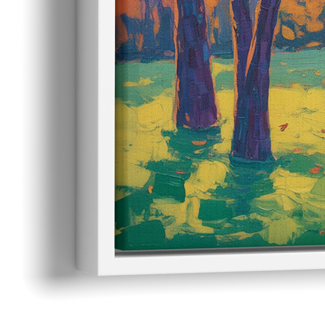 Ottawa Autumn Foliage - Close-Up White Frame Canvas