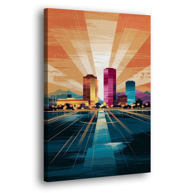El Paso Downtown Vibes - Canvas Print Art Sides