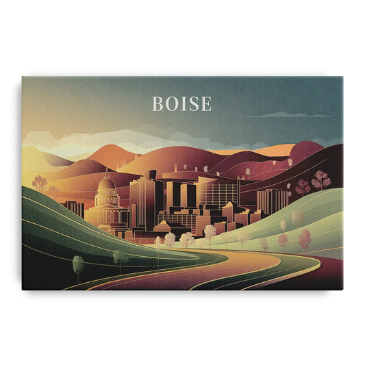 Boise Foothills Landscape - Canvas Wall Art