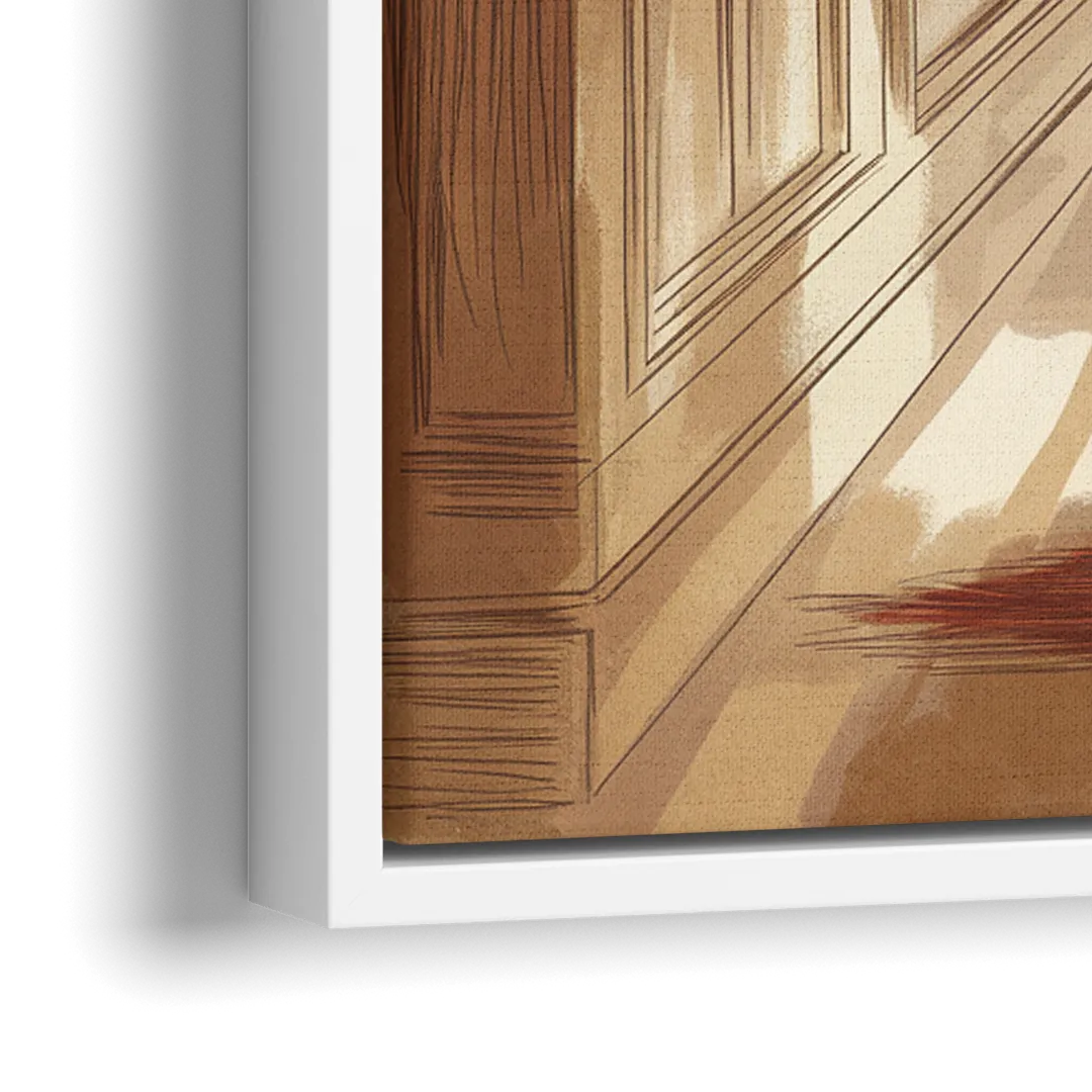 Salem Witch Trials Tribute - Close-Up White Frame Canvas