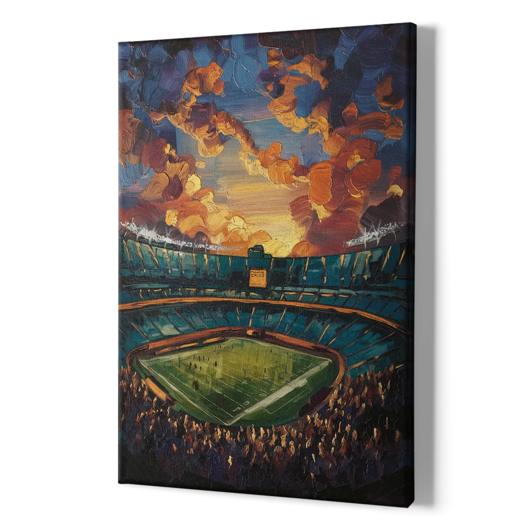 Oakland Coliseum Memories - Canvas Print Art Sides