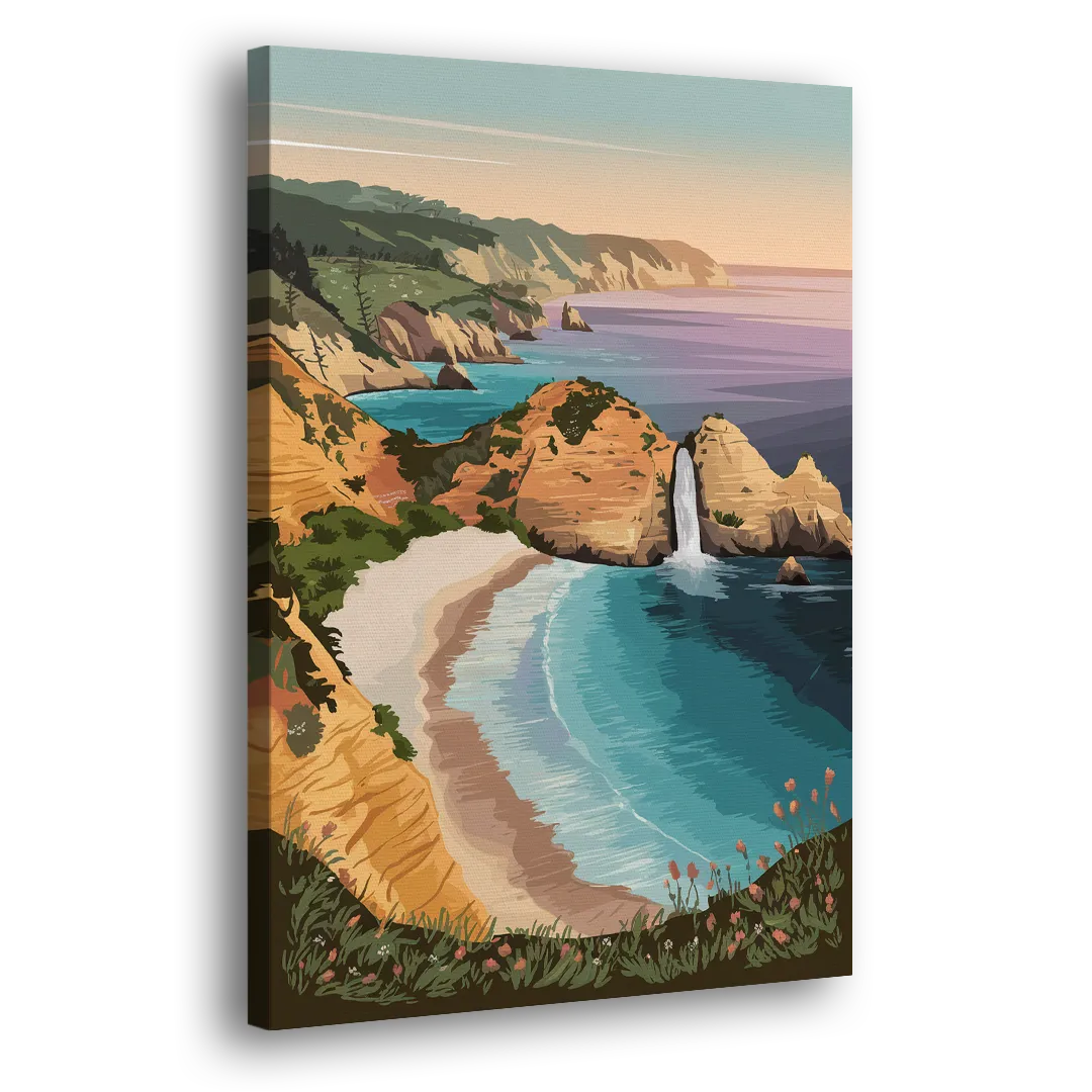 Big Sur Serene Landscape - Canvas Print Art Sides