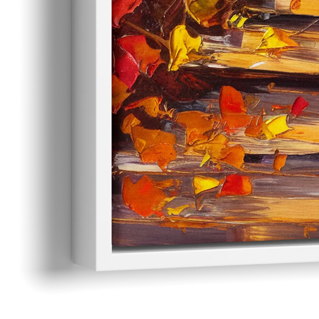 Madison Arboretum Trails - Close-Up White Frame Canvas