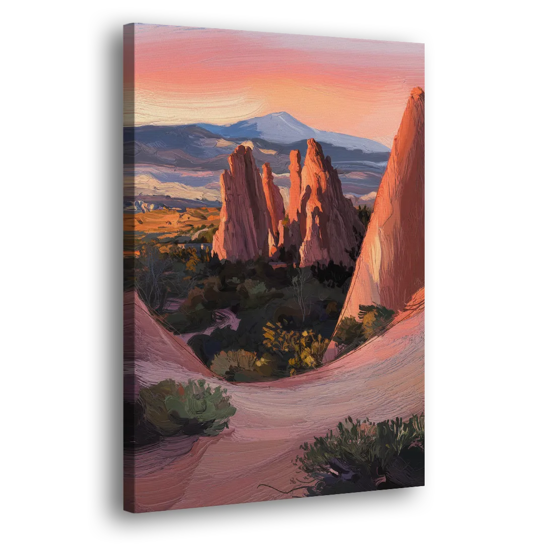 Colorado Springs Garden of the Gods - Canvas Print Art Sides
