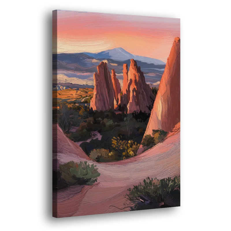Colorado Springs Garden of the Gods - Canvas Print Art Sides