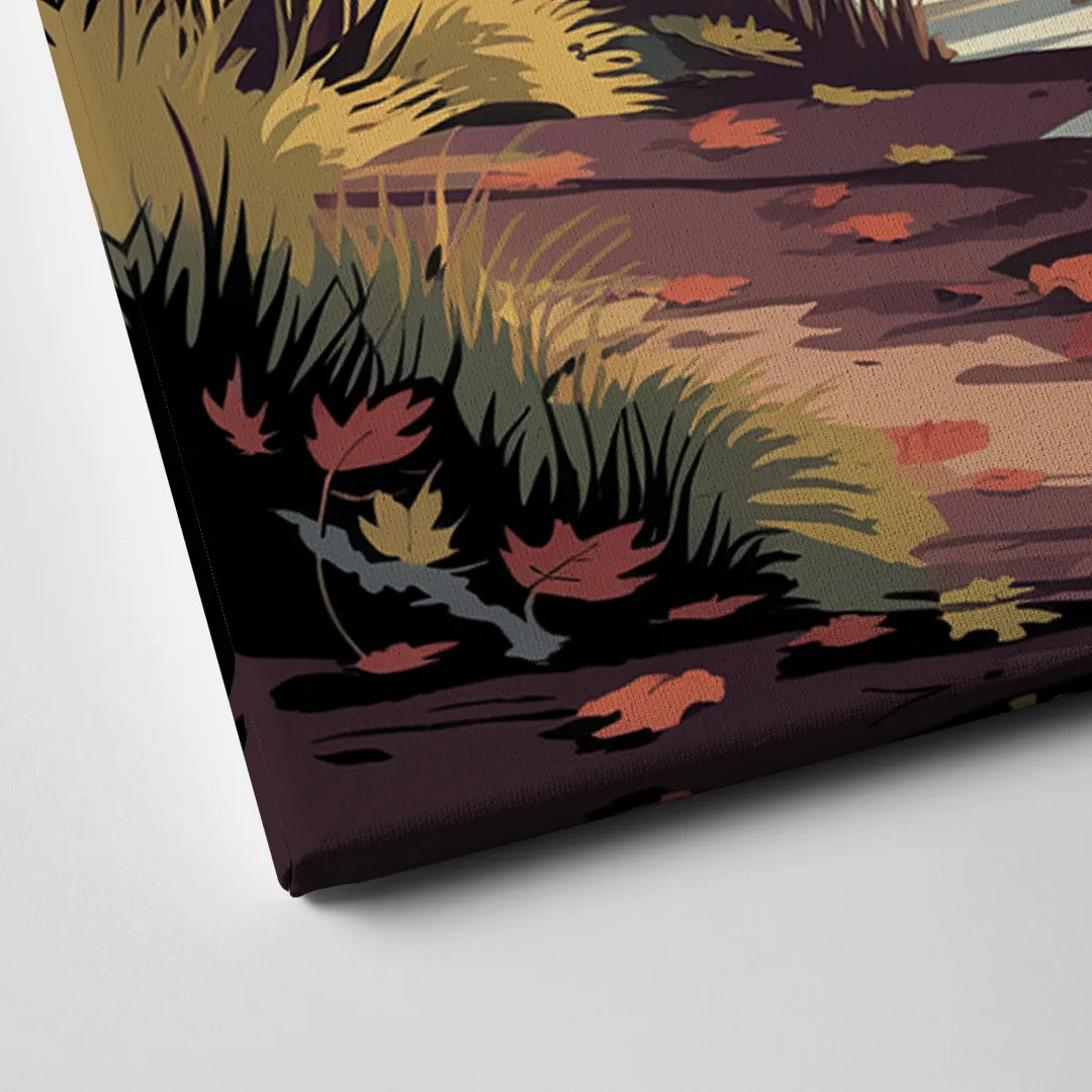 Ontario Autumn Colors Canvas Close Up