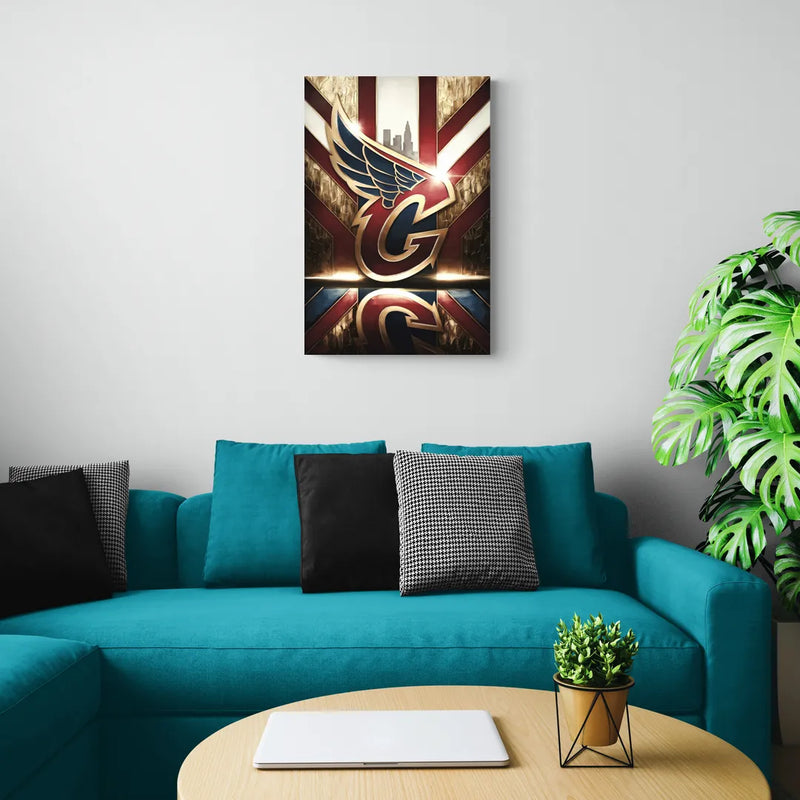 Cleveland Guardians Tribute - Canvas Wall Art Living Room