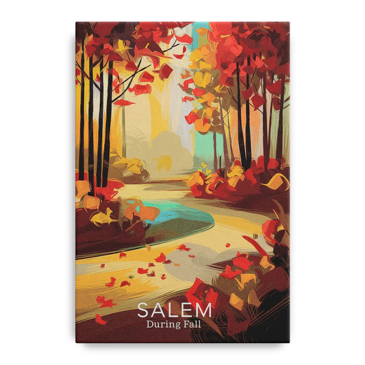Salem Fall Foliage - Canvas Wall Art