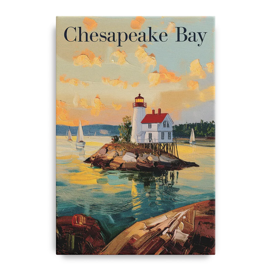 Chesapeake Bay Nautical Charm - Canvas Wall Art