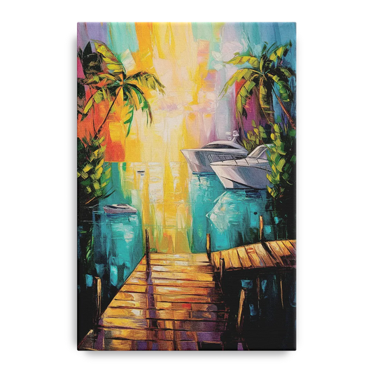 Key West Harbor Views - Canvas Wall Art