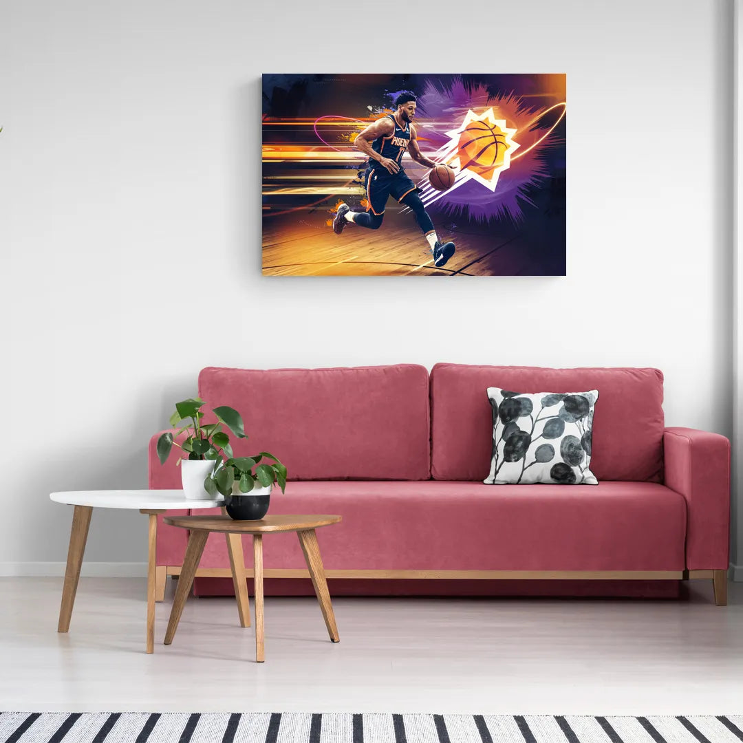 Phoenix Suns Basketball Spirit - Canvas Wall Art Living Room