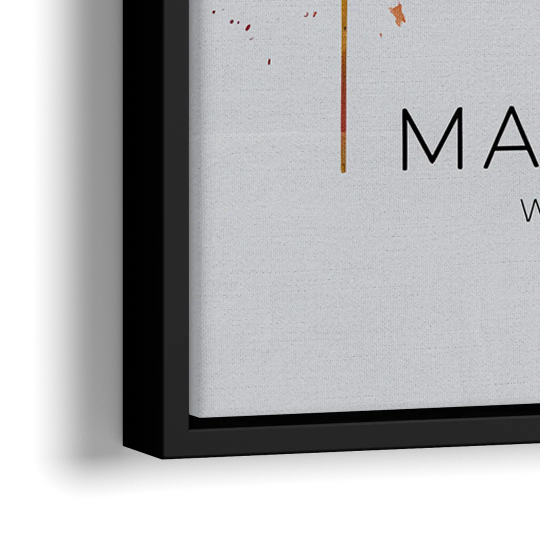 Madison Iconic Landmarks - Close-Up Black Frame Canvas