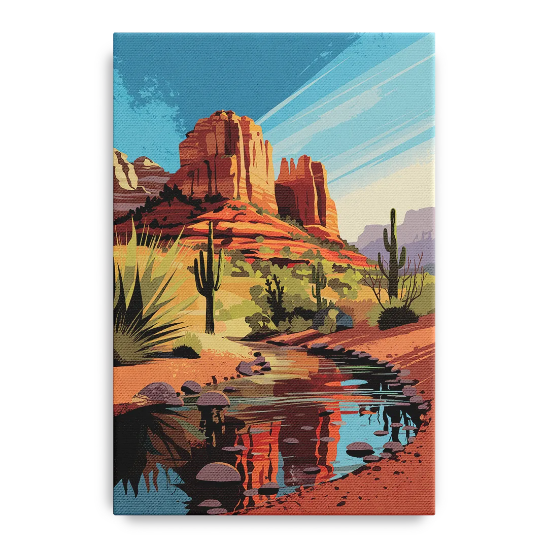 Sedona Cathedral Rock Views - Canvas Wall Art