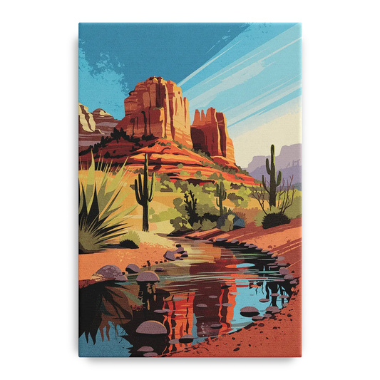Sedona Cathedral Rock Views - Canvas Wall Art