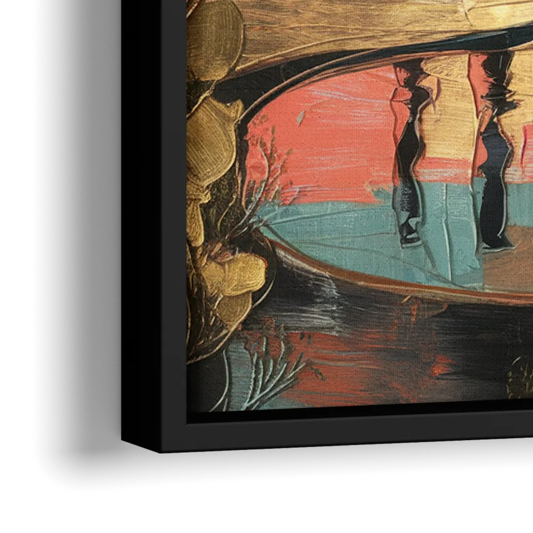 Birmingham Historic Landmarks - Close-Up Black Frame Canvas