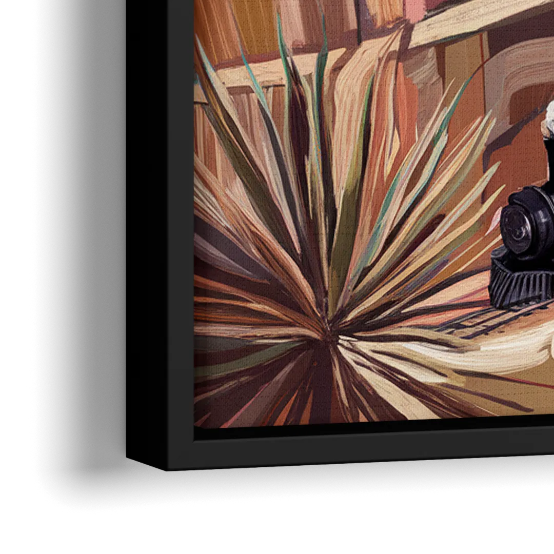 Bisbee Copper Mining Heritage - Close-Up Black Frame Canvas