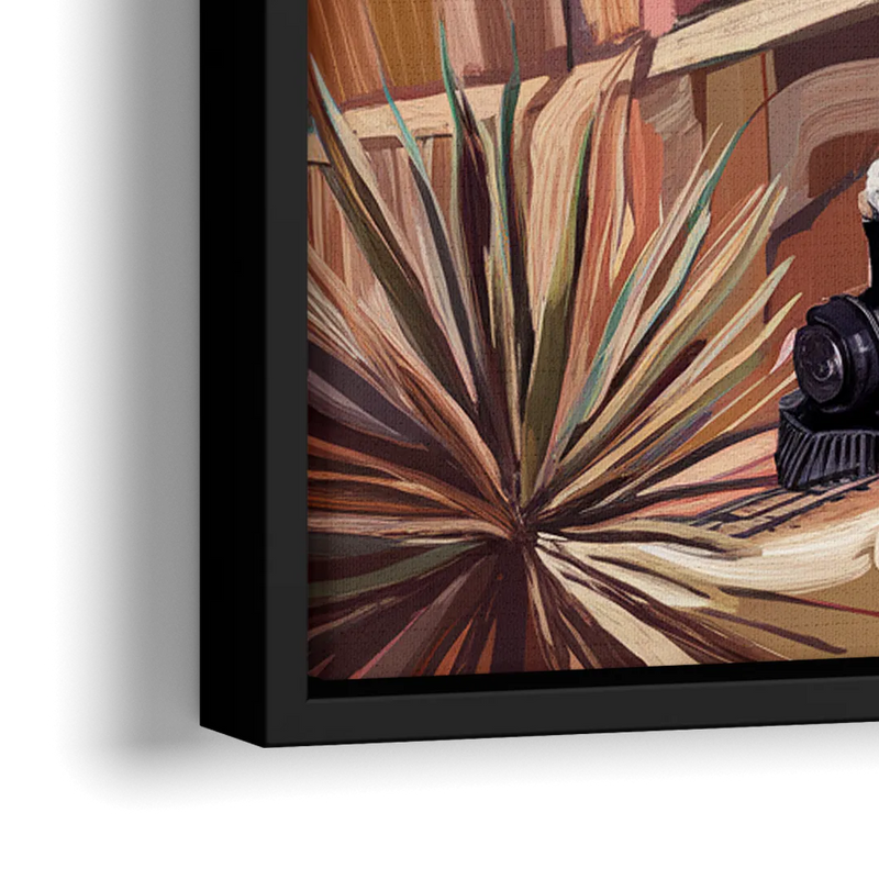 Bisbee Copper Mining Heritage - Close-Up Black Frame Canvas