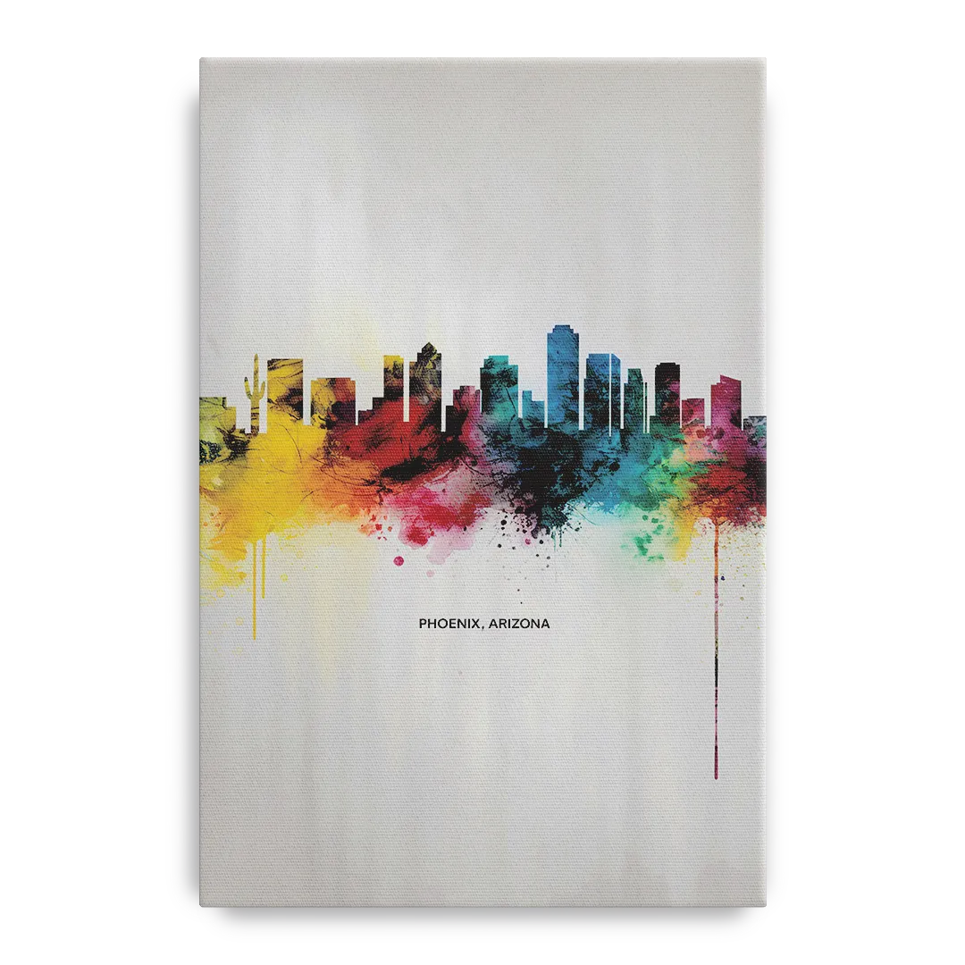 Phoenix Arizona Skyline View - Canvas Wall Art