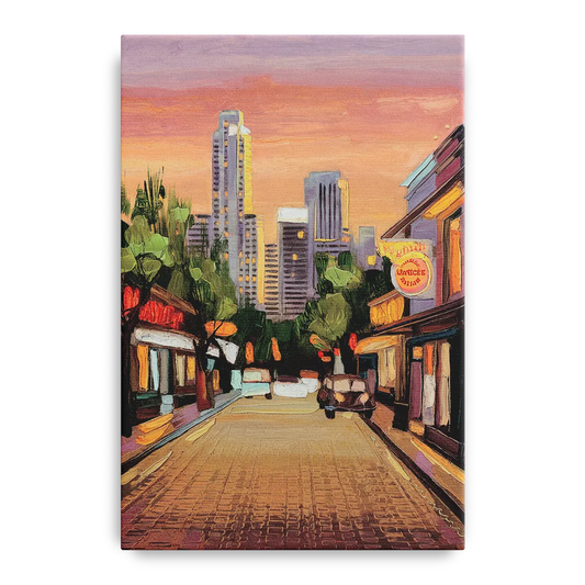 Austin South Congress Aesthetic - Canvas Wall Art