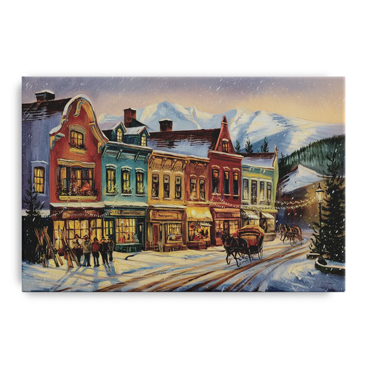 Breckenridge Historic Downtown - Canvas Wall Art