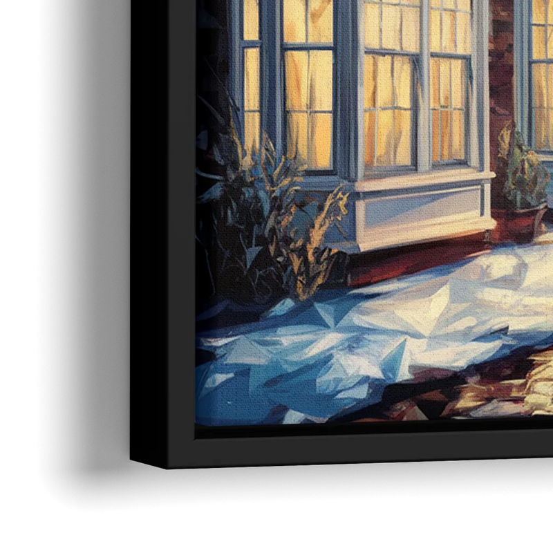 New Hope Historic Downtown - Close-Up Black Frame Canvas