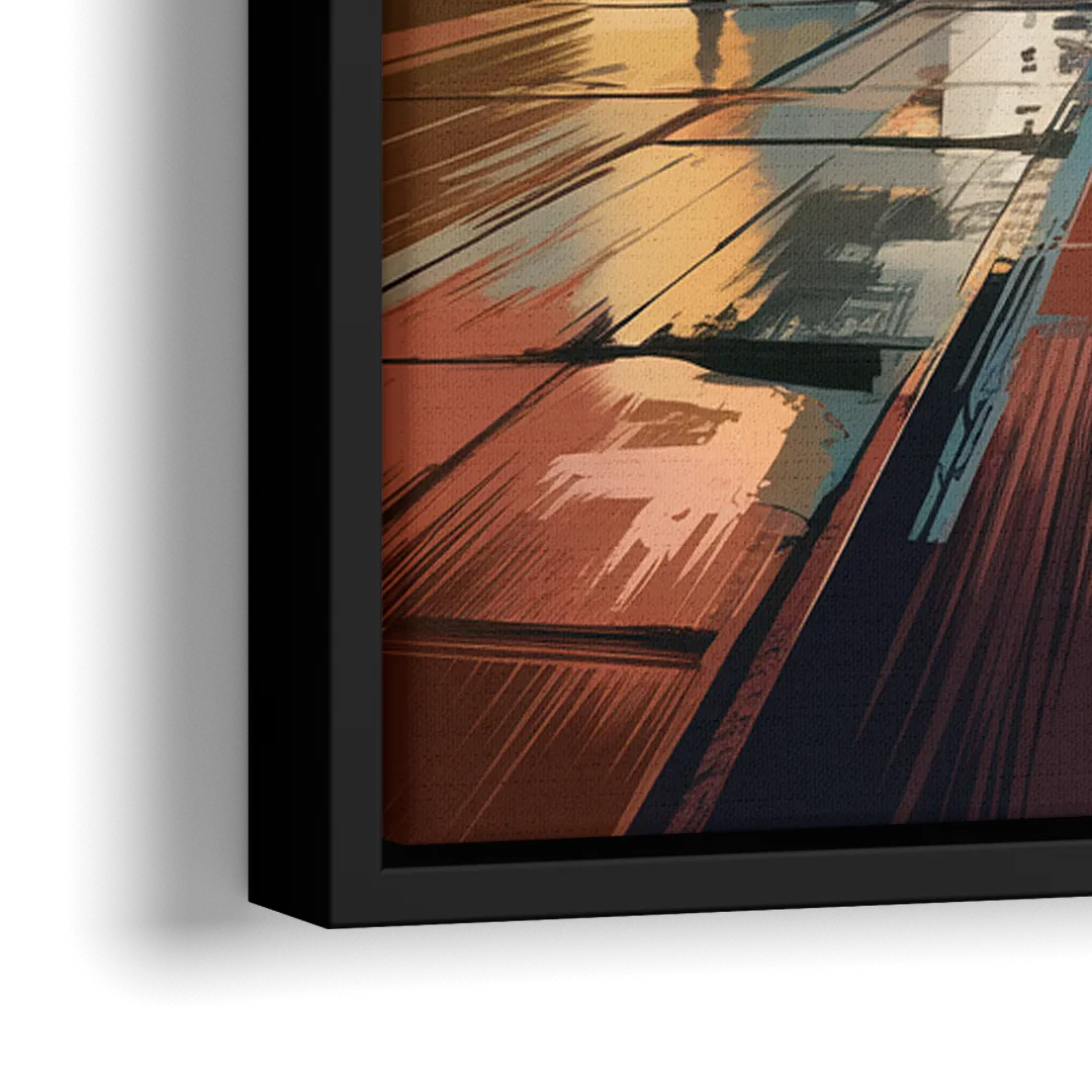 Chandler Scenic Landscape - Close-Up Black Frame Canvas