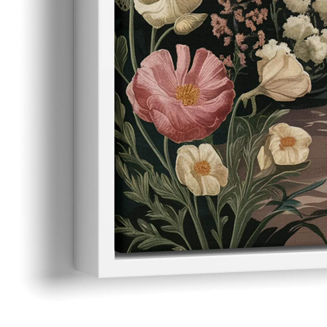 Dunedin Botanical Gardens - Close-Up White Frame Canvas