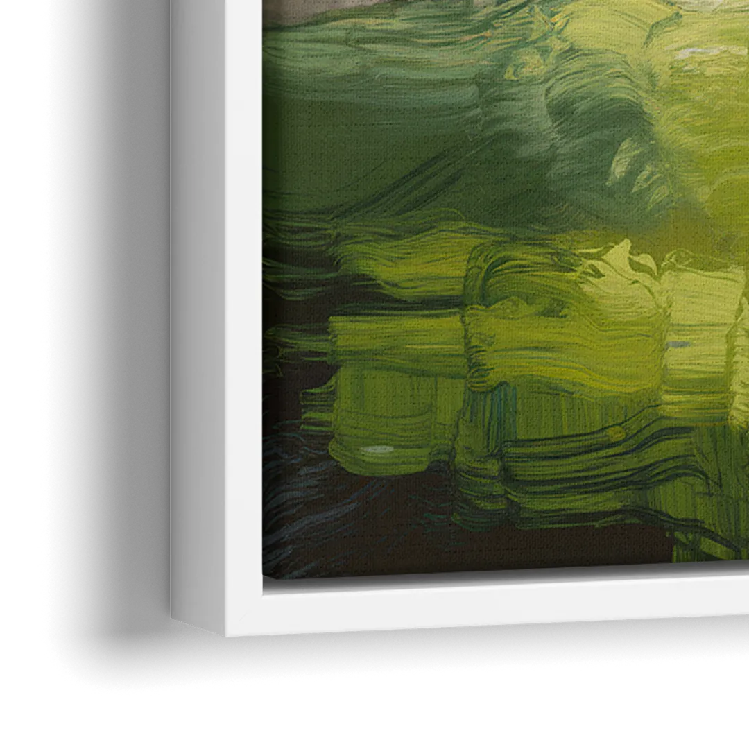 Ontario Forest Vibes - Close-Up White Frame Canvas
