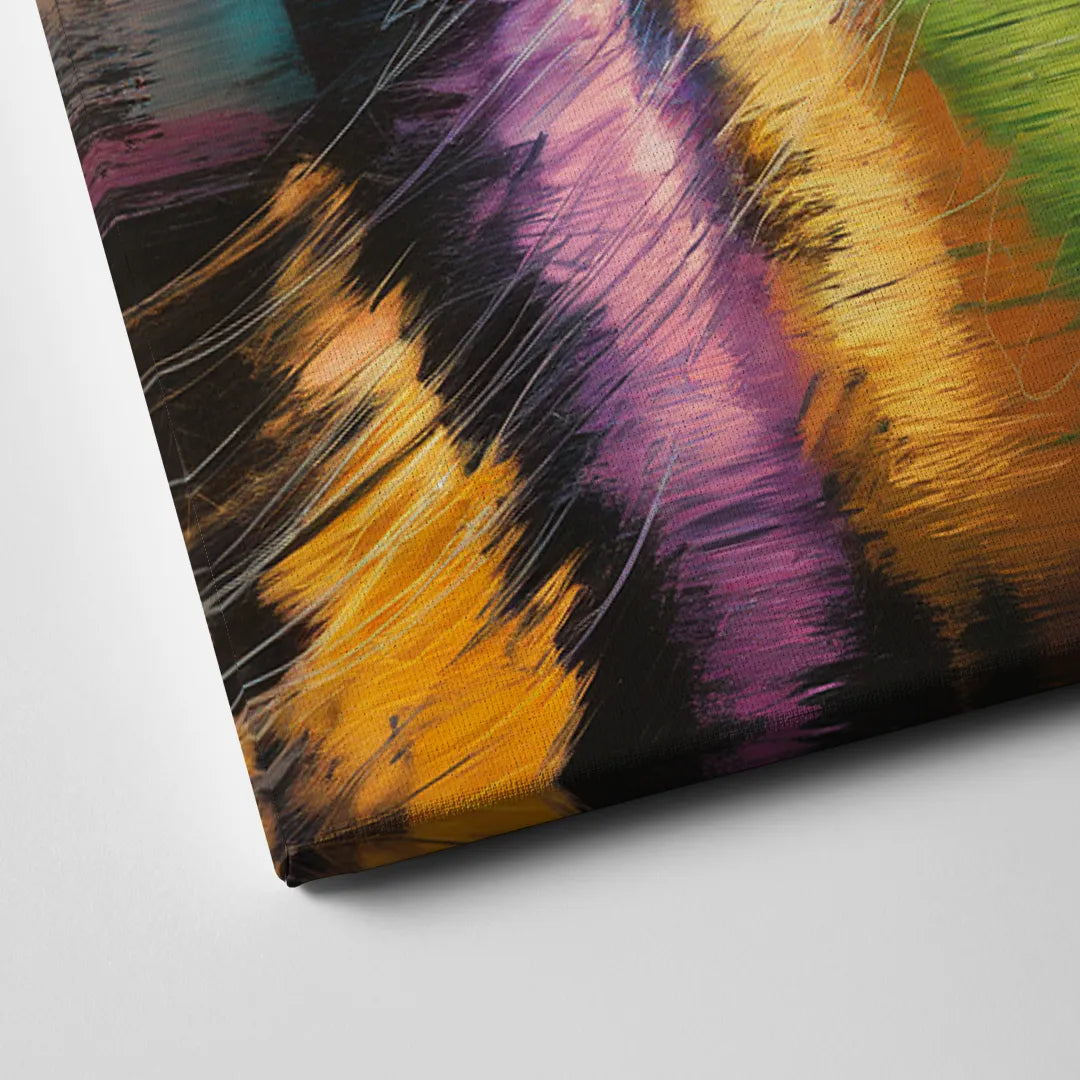 Memphis Vibrant Nightlife Canvas Close Up