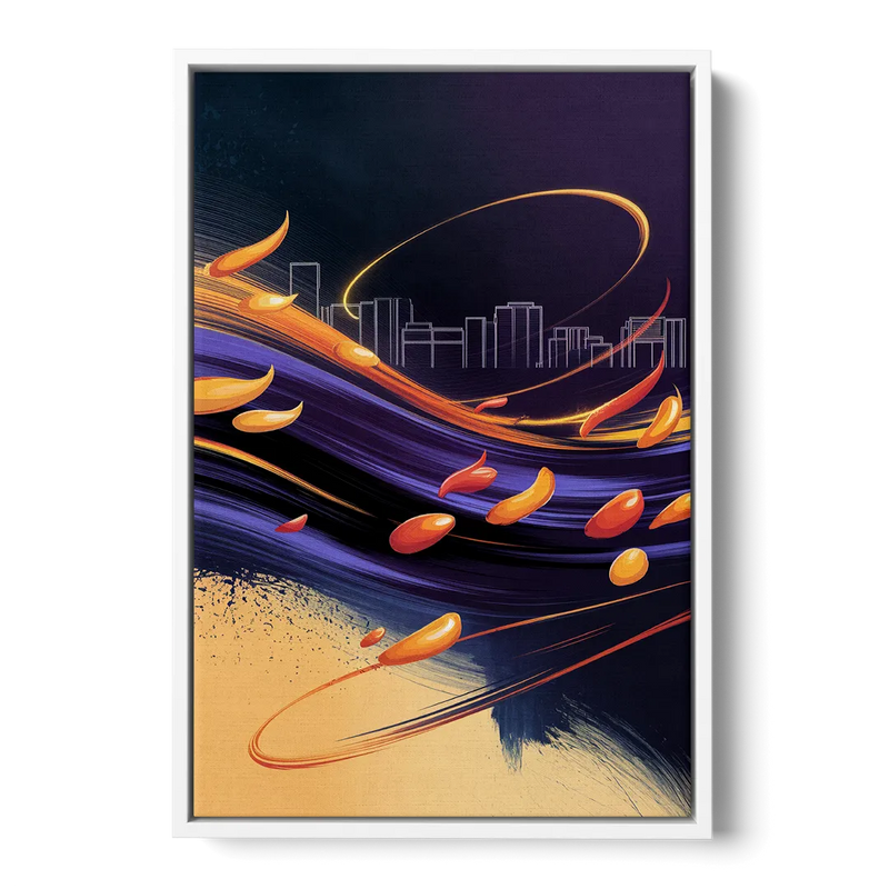 Phoenix Sports Team Pride - White Frame Canvas