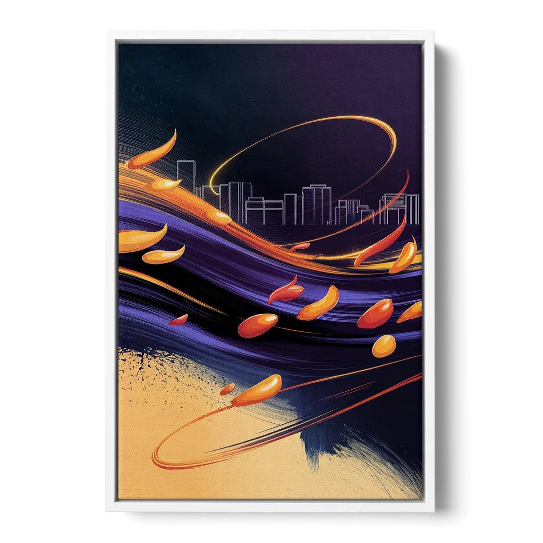 Phoenix Sports Team Pride - White Frame Canvas