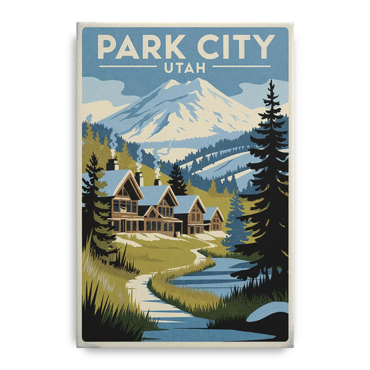 Park City Outdoor Adventure - Canvas Wall Art