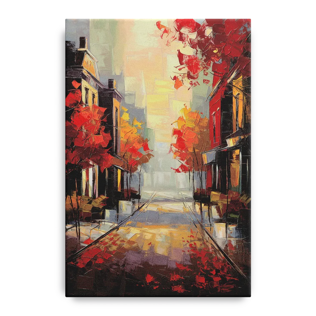 Huntsville Autumn Foliage Charm - Canvas Wall Art