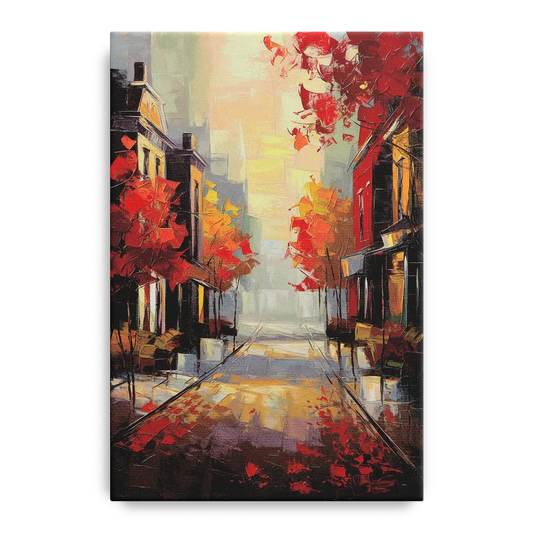 Huntsville Autumn Foliage Charm - Canvas Wall Art