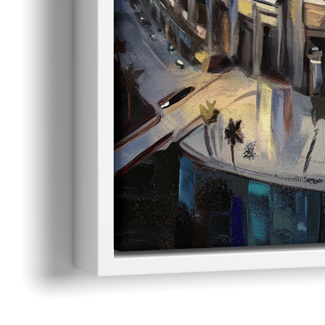Los Angeles Dodgers Stadium - Close-Up White Frame Canvas