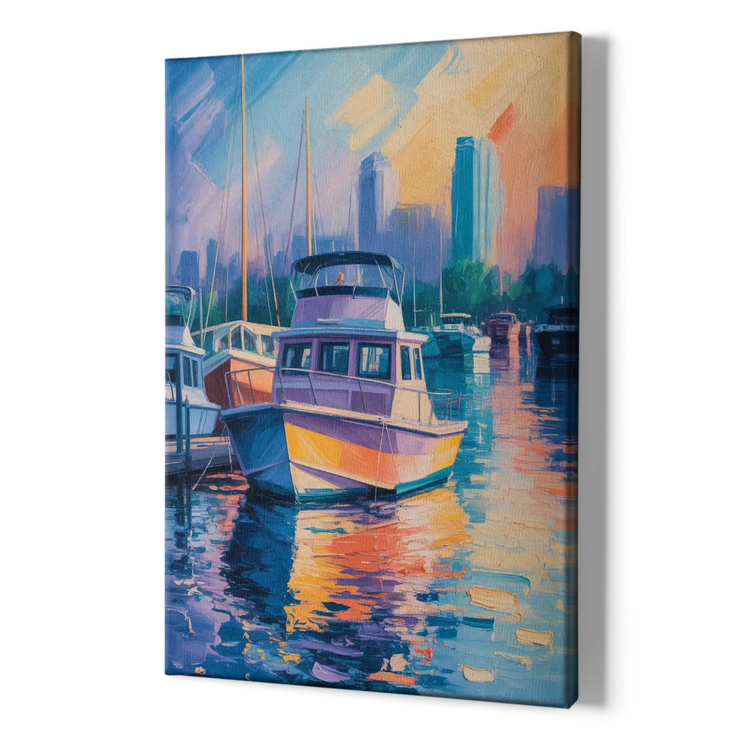 False Creek Boats - Canvas Print Art Sides