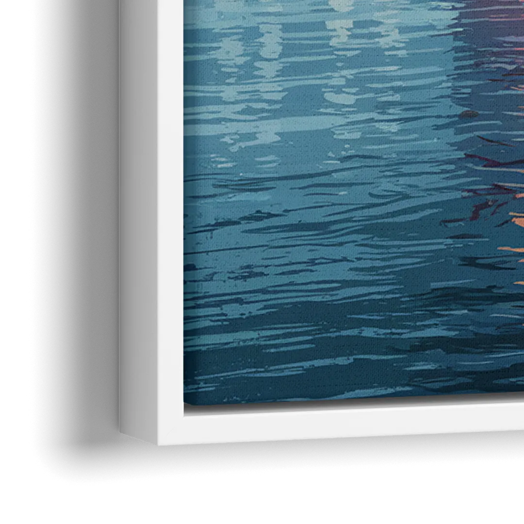 Detroit Historic Landmarks - Close-Up White Frame Canvas