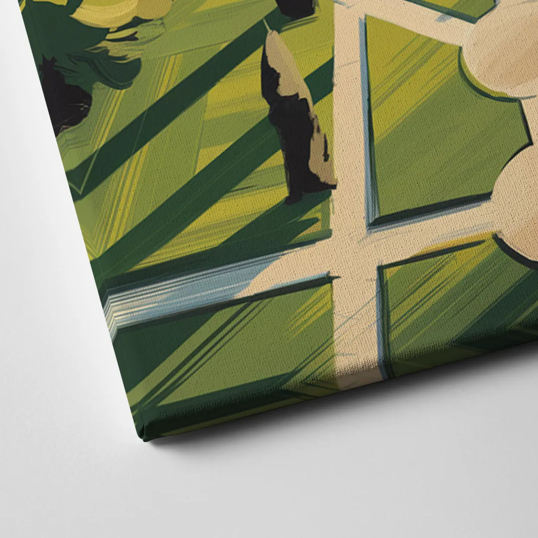 Madison Campus Aerial View Canvas Close Up