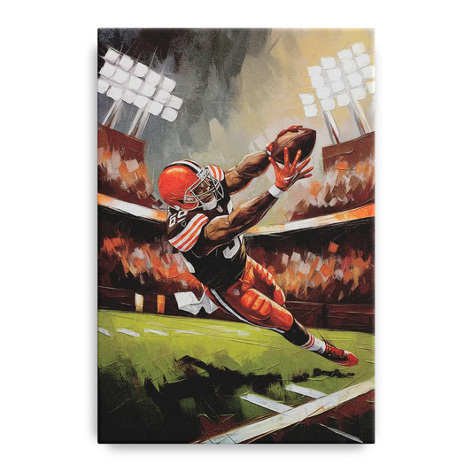 Cleveland Browns Fans in Action - Canvas Wall Art