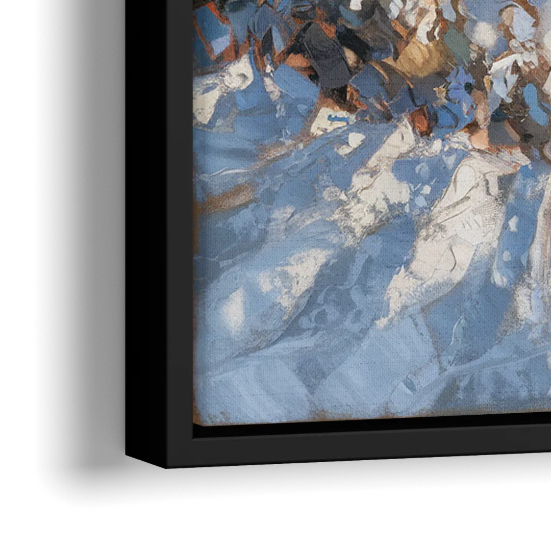 Park City Mountain Views - Close-Up Black Frame Canvas