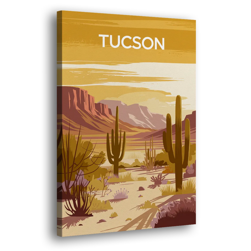 Tucson Mountain Views - Canvas Print Art Sides