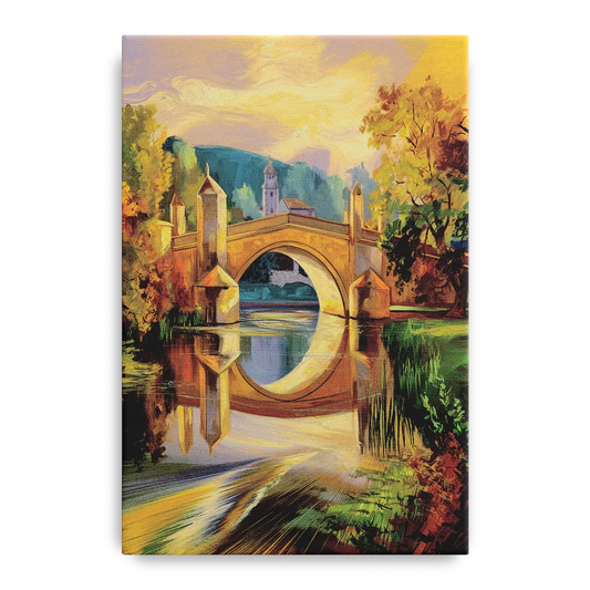 Riverside Historic Bridges - Canvas Wall Art