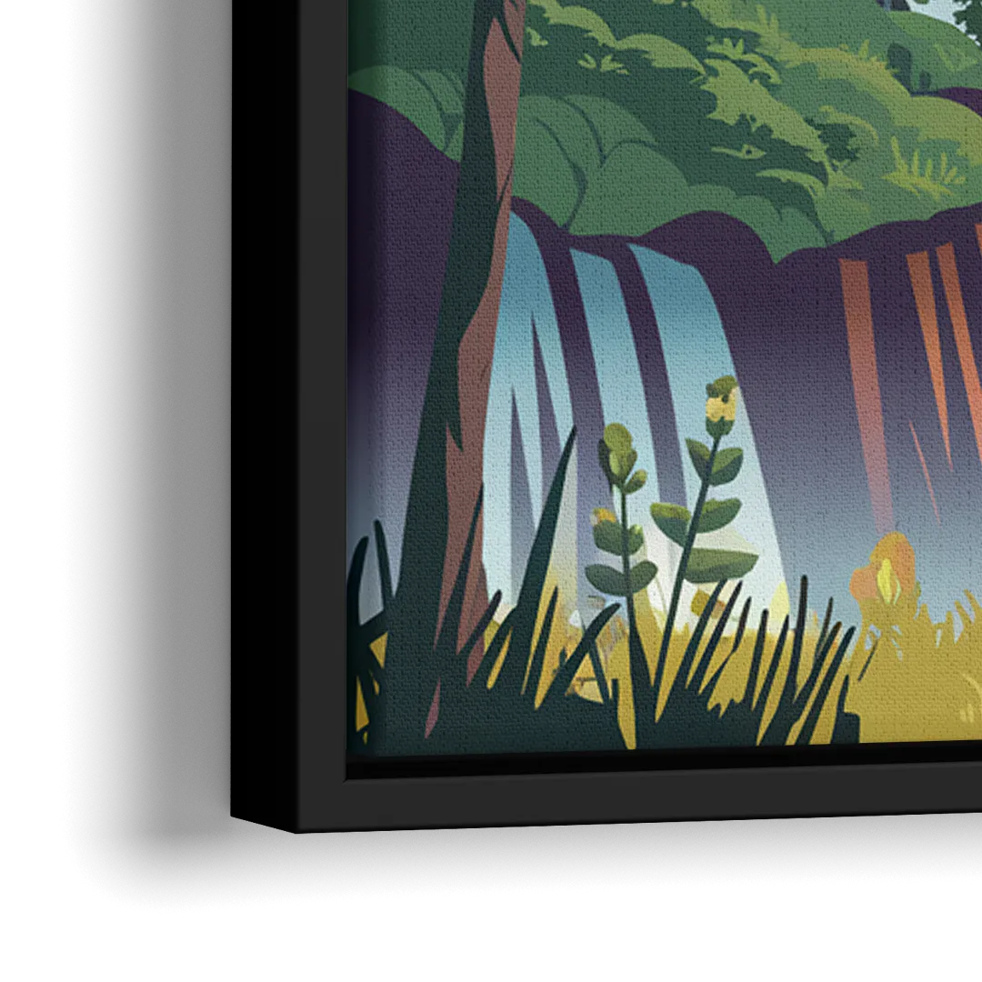 Henderson Scenic Trails - Close-Up Black Frame Canvas